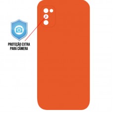 Capa para Samsung Galaxy A02s - Silicone Case Laranja